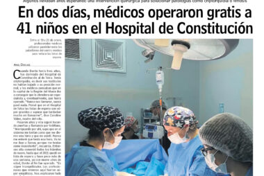 Thumbnail - Operativo quirúrgico realizado en Hospital de Constitución es destacado por el diario Las Últimas Noticias